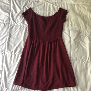 Burgundy summer dress